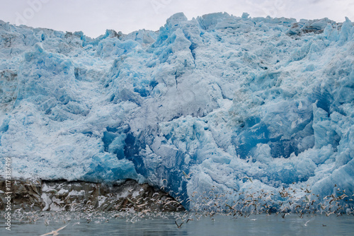 View of Islandis glacier in Qalerallit fjord (South Greenland)	
 photo