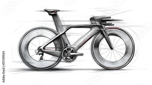 Track bike sport bicycle sketch engraving PNG illustration