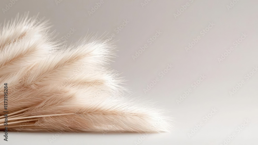 Soft abstract background concept. Elegant and soft pampas grass in neutral tones for serene decor inspiration. Soft abstract background concept. Elegant and soft pampas grass in neutral tones for serene decor inspiration.