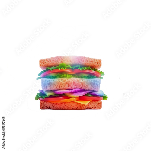 realestic burger and sandwich png photo