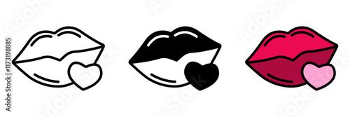 Kiss mark is a playful symbol of affection, representing romance, intimacy, and sweet expressions of love.