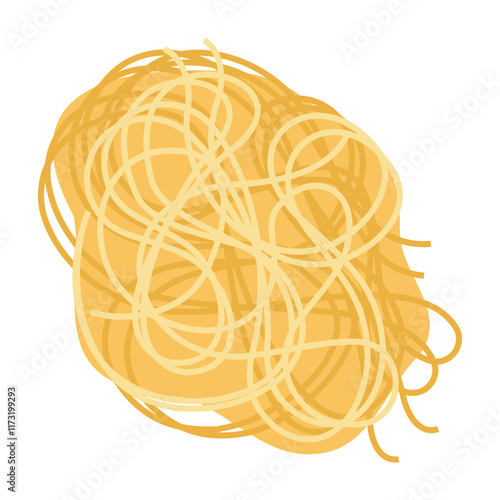 Flat Vector Illustrated Pasta Variations