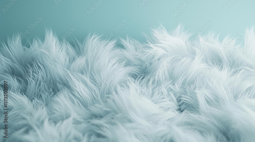Obraz premium Soft abstract background concept. Soft, fluffy texture creating a cozy and inviting atmosphere in light blue tones.