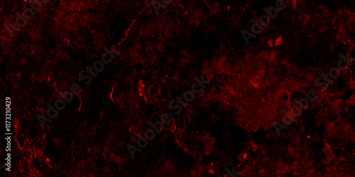 Trendy living red color texture of a concrete wall with cracks and scratches. limestone textured background. Decorative red panoramic background texture. Vintage texture of plaster or grungy marble.	