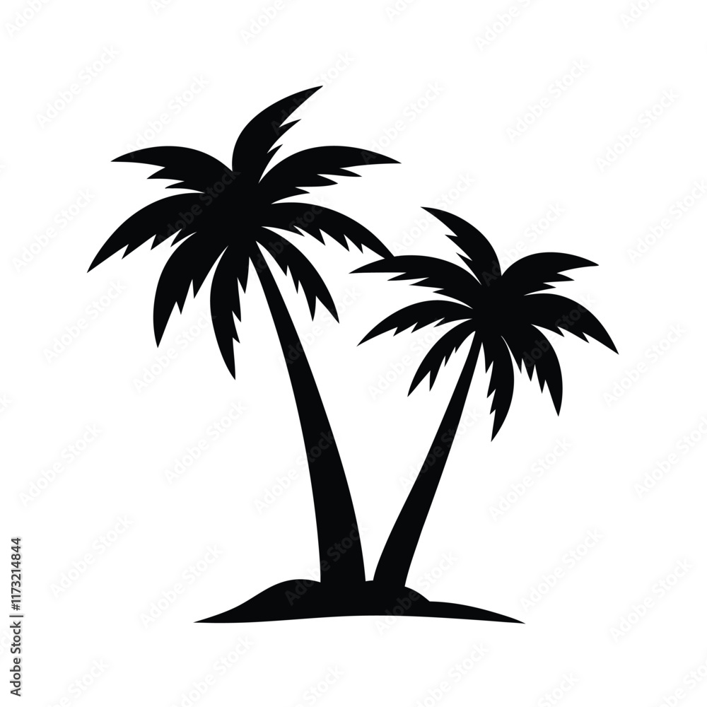 palm trees silhouettes palm trees silhouettes