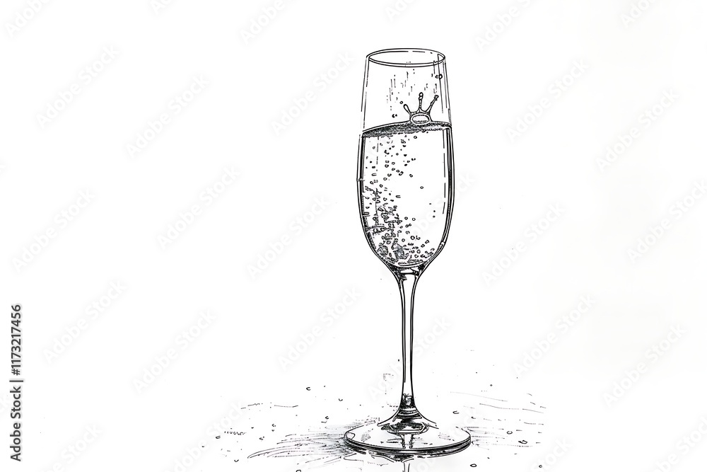 champagne bottle outline for New Year�s Eve champagne bottle outline for New Year�s Eve