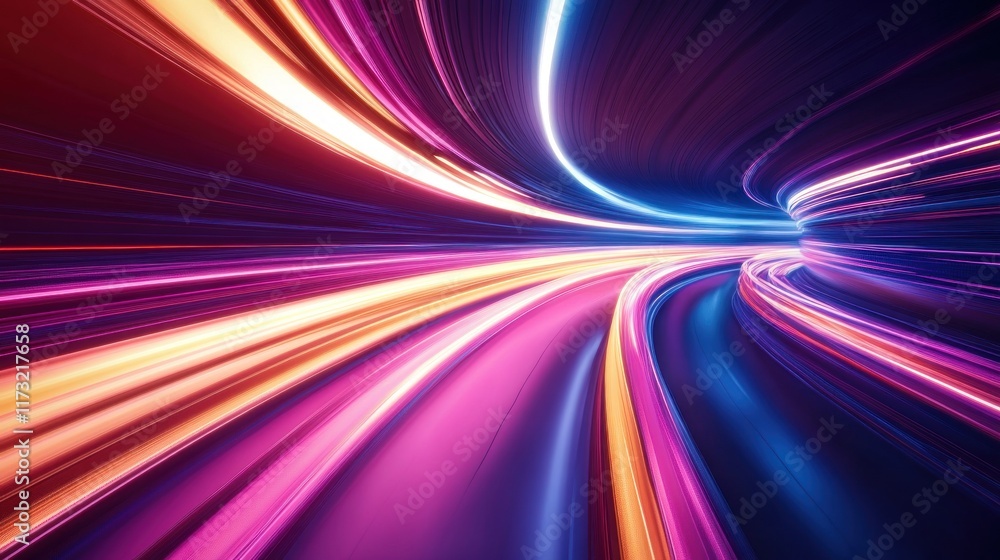 A vibrant, abstract representation of light trails in motion, evoking speed and energy. A vibrant, abstract representation of light trails in motion, evoking speed and energy.