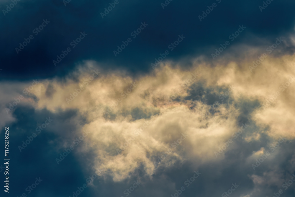 Very close view of dense cumulus clouds over the western Andean mountains of central Colombia, illuminated by sunlight of the afternoon. Very close view of dense cumulus clouds over the western Andean mountains of central Colombia, illuminated by sunlight of the afternoon.