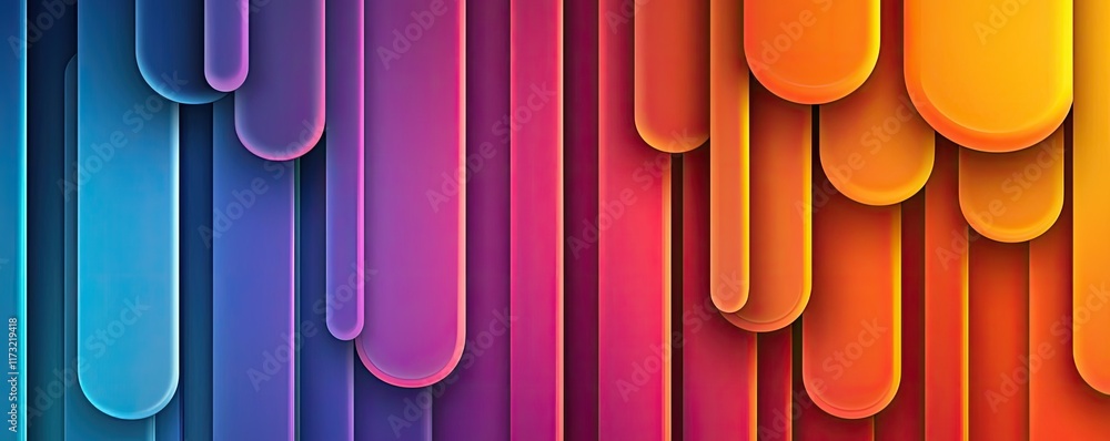 Fototapeta premium Neon abstract background concept. Vibrant abstract design with colorful fluid shapes and flowing gradients.