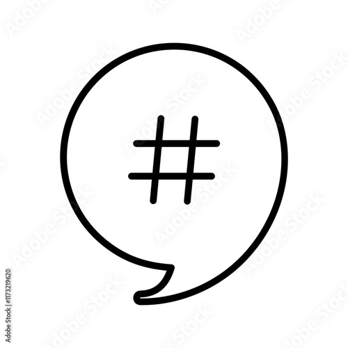Hashtag Vector Icon
