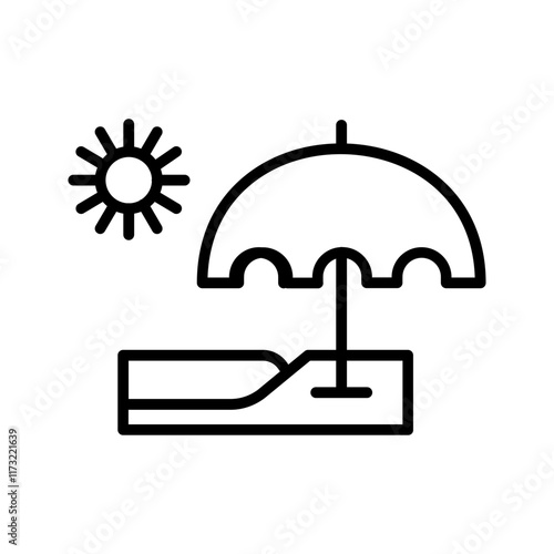 Beach Vector Icon