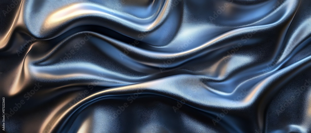 Fototapeta premium Elegant draped fabric, abstract texture, luxurious background, design element.