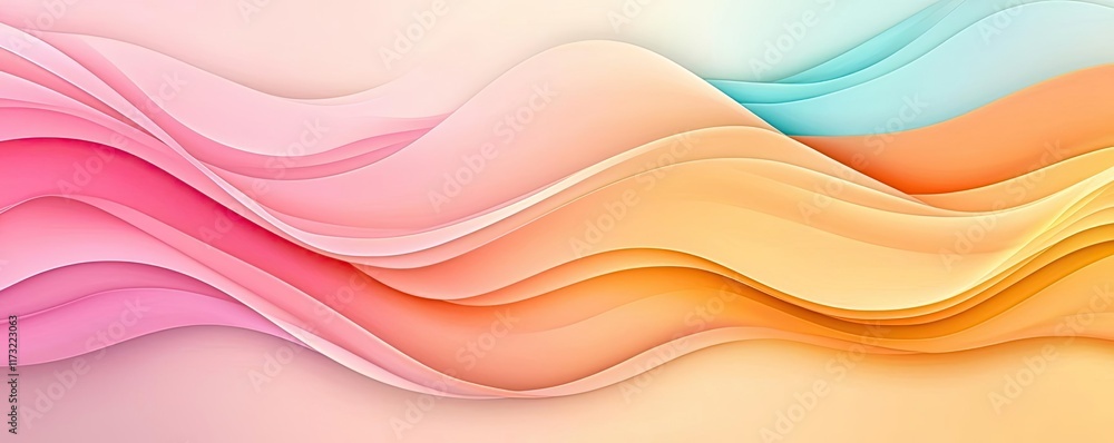 Pastel abstract background idea. Abstract colorful wave design with smooth gradients and soft hues for creative projects. Pastel abstract background idea. Abstract colorful wave design with smooth gradients and soft hues for creative projects.