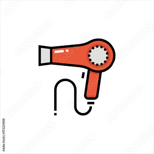 hair dryer vector illustration