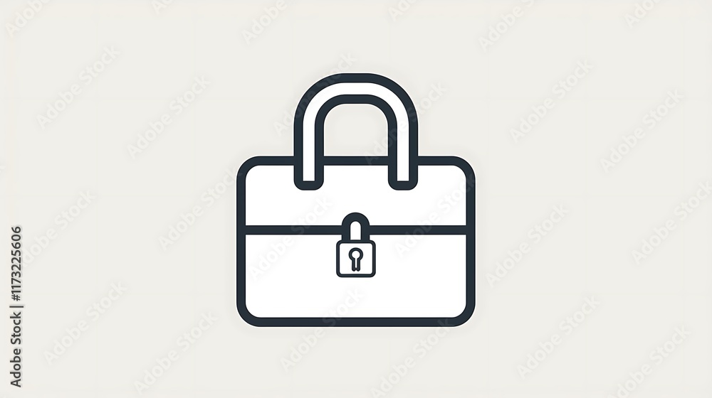 travel lock outline with TSA approval travel lock outline with TSA approval