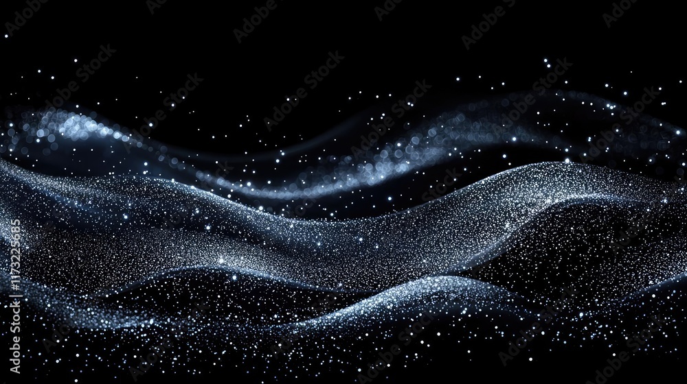 Glitter abstract background idea. Abstract wave patterns of light and dust creating a mystical atmosphere in darkness. Glitter abstract background idea. Abstract wave patterns of light and dust creating a mystical atmosphere in darkness.