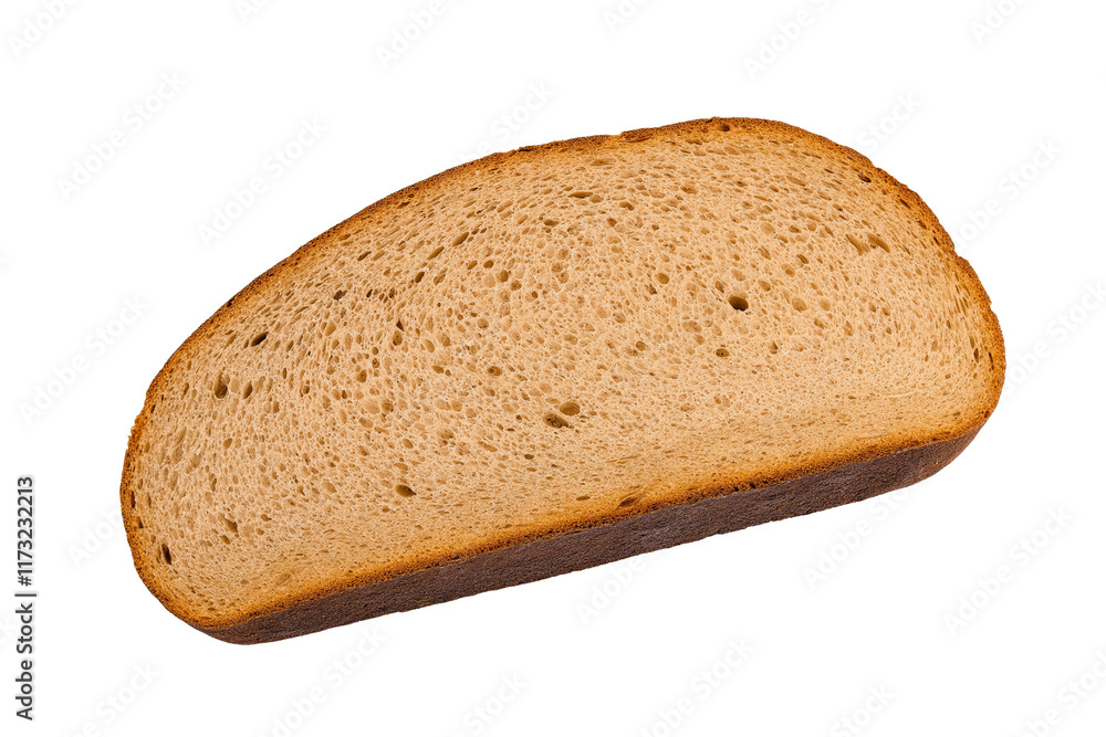 rye bread isolated