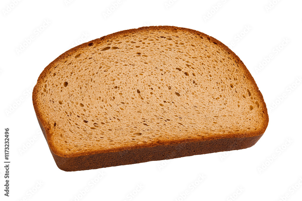 rye bread isolated