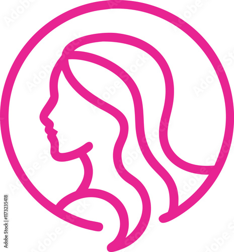 illustration of a woman with hair