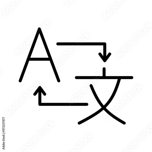 Multilingual Vector Icon