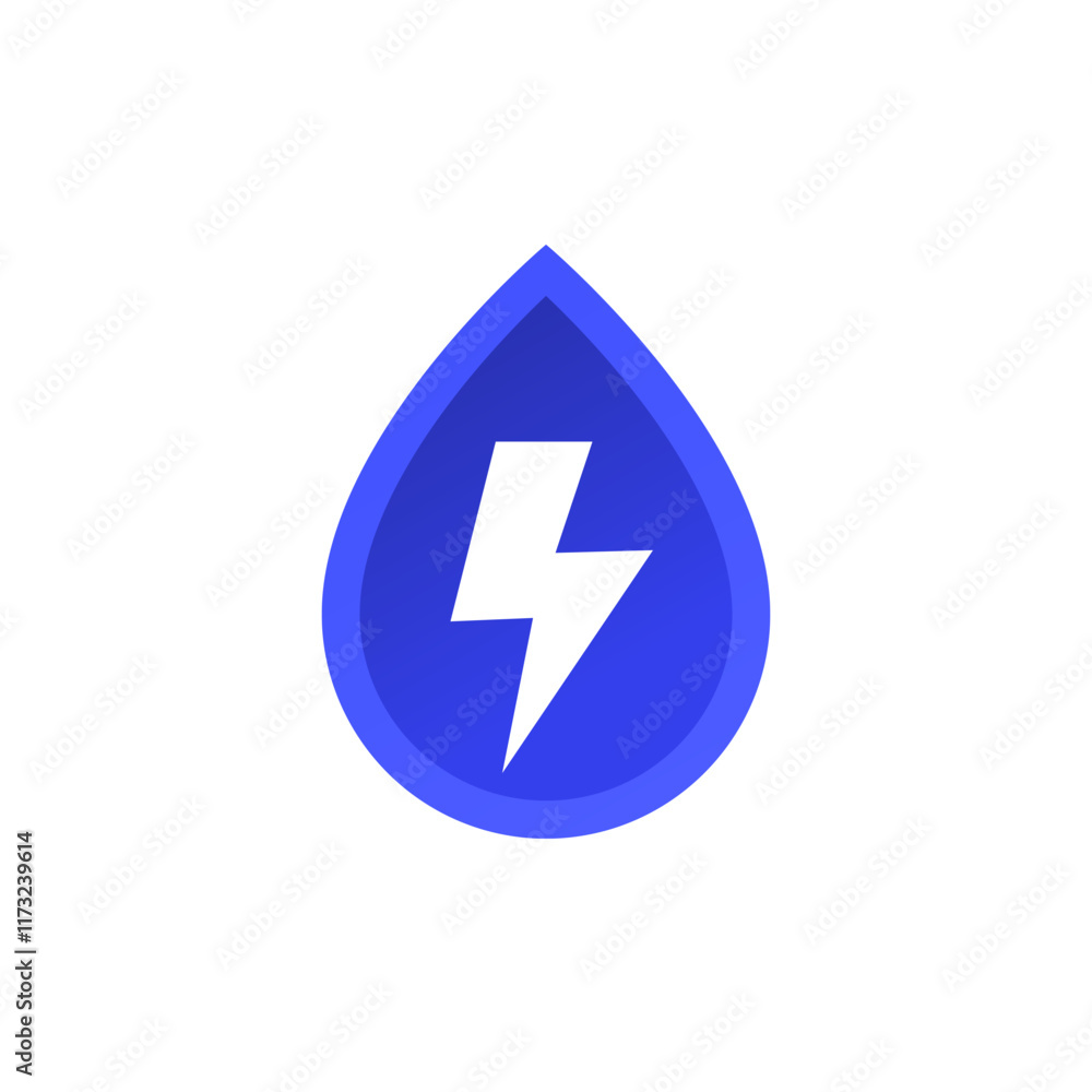 Electrolyte icon with water drop Electrolyte icon with water drop
