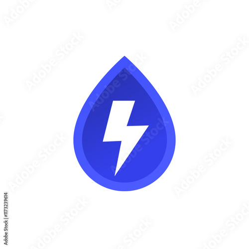 Electrolyte icon with water drop