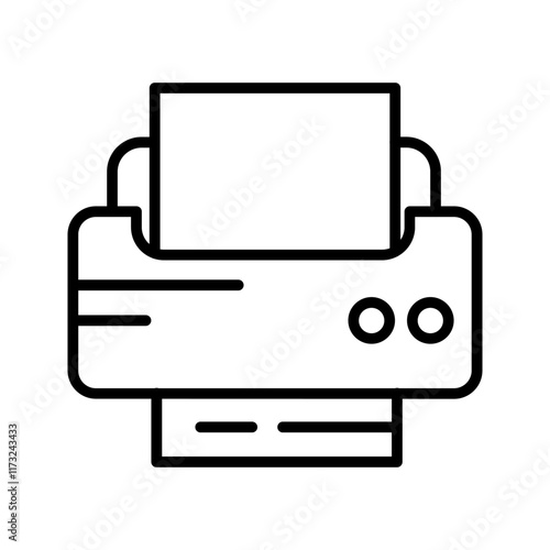 Document Print Vector Icon