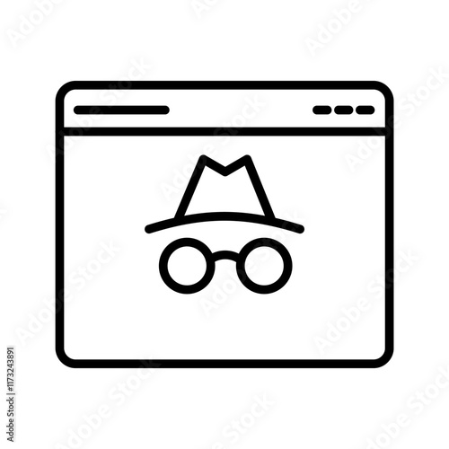 Incognito Mode Vector Icon