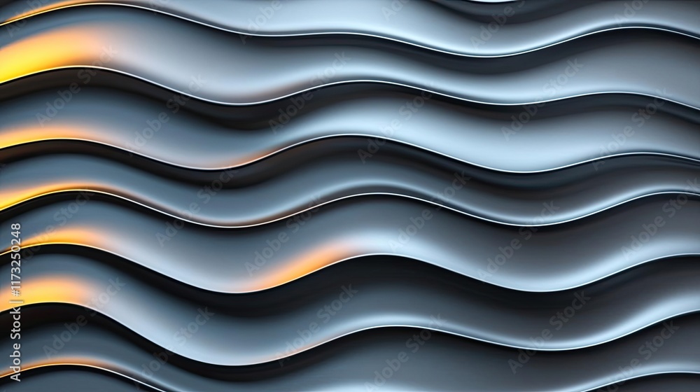 Metallic abstract background idea. Abstract wavy pattern with dynamic metallic textures and soft lighting effects. Metallic abstract background idea. Abstract wavy pattern with dynamic metallic textures and soft lighting effects.