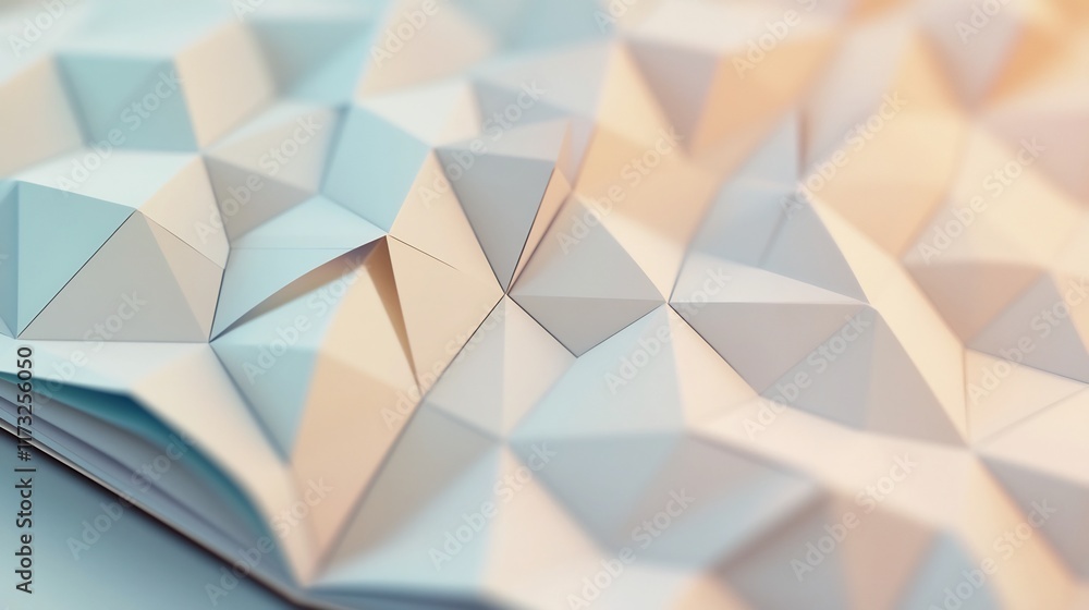 Fototapeta premium Elegant Geometric Triangular Pattern Design for Modern Business Report Presentation
