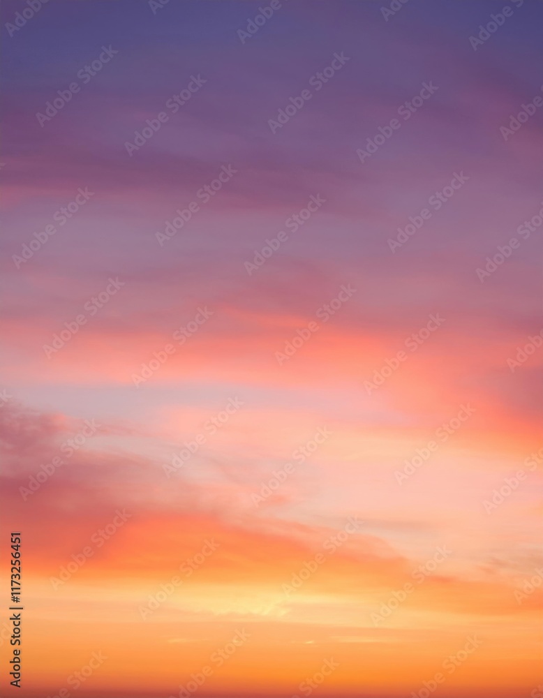 Serene Sunset: A Symphony of Colors in the Evening Sky Serene Sunset: A Symphony of Colors in the Evening Sky