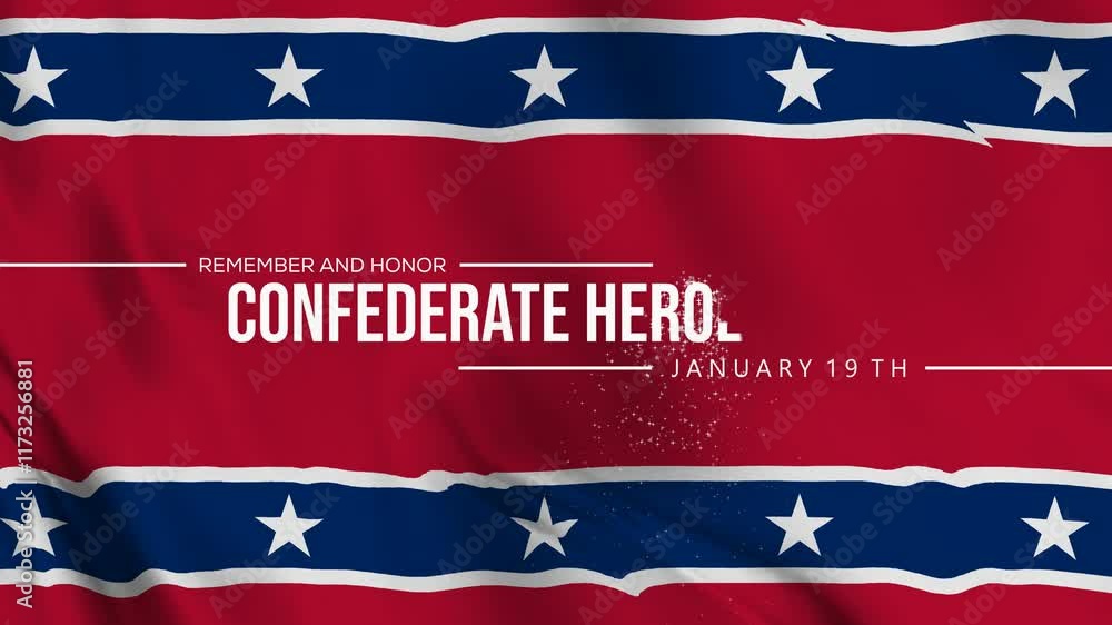 confederate heroes' day text animation confederate heroes' day text animation