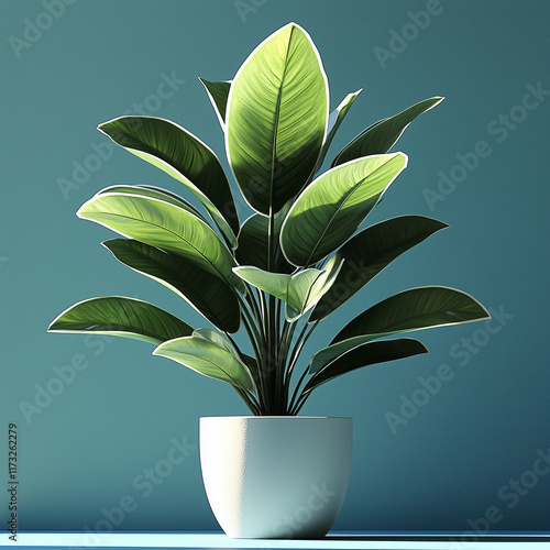 Plant 3d Render Potted Centered Octane Render photo