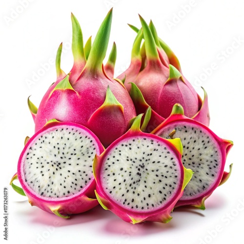dragon fruit isolated on white background