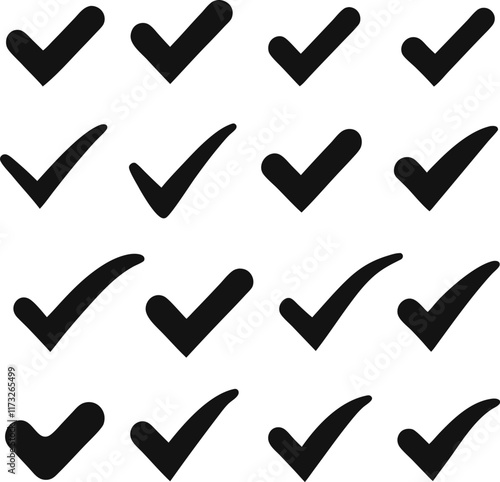 Check marks symbol collection