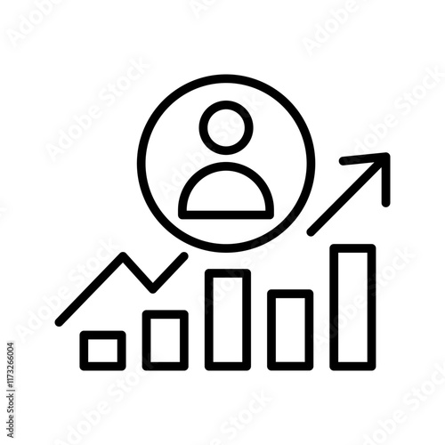 Social Growth Vector Icon