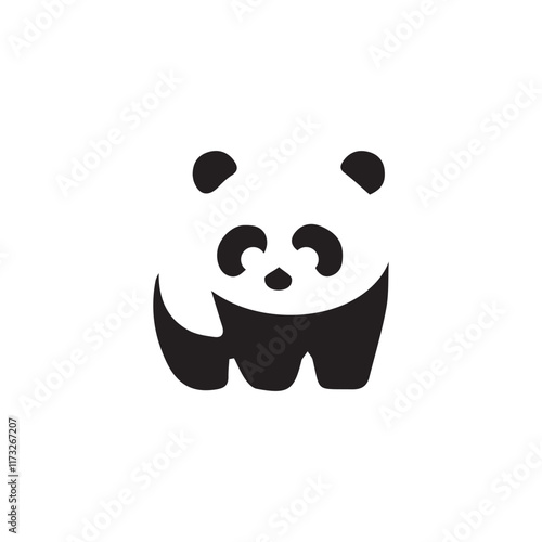Panda Clipart, Cute Animal. cute panda illustration vector, panda logo, panda icon, panda symbol, panda design, panda vector, panda logo vector illustration, Panda Logo Vector illustration of panda.