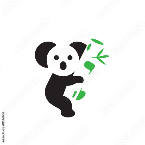 Panda Clipart, Cute Animal. cute panda illustration vector, panda logo, panda icon, panda symbol, panda design, panda vector, panda logo vector illustration, Panda Logo Vector illustration of panda.