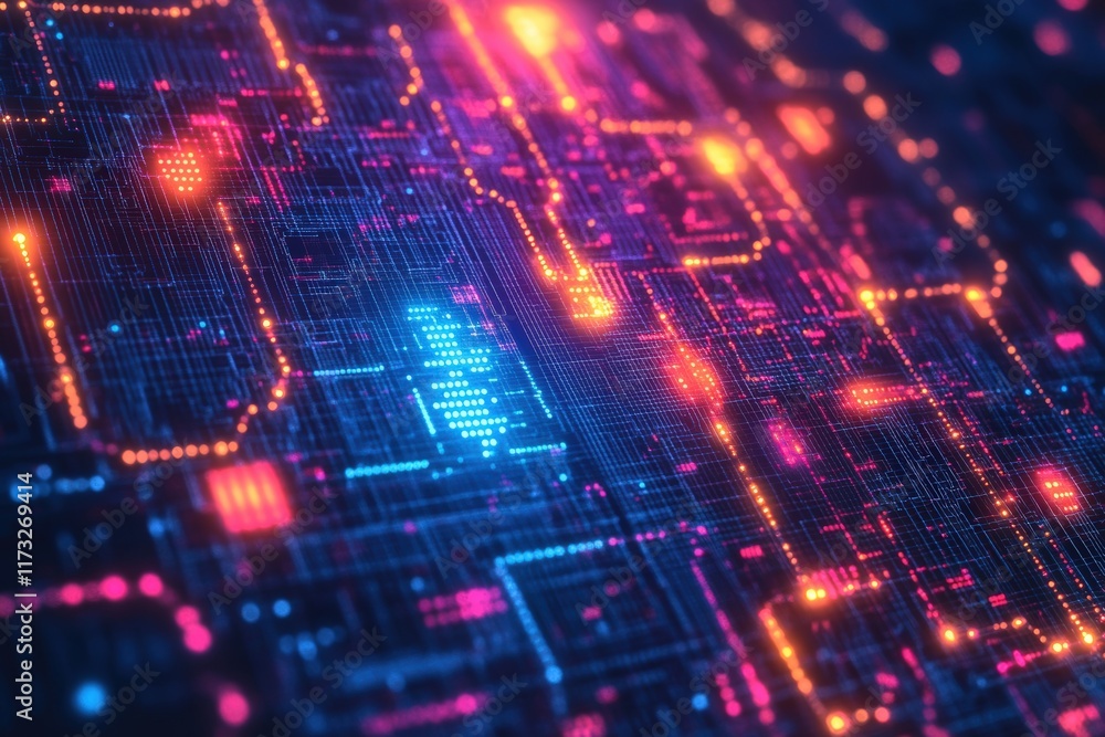 Innovative tech exploration digital realm circuit board visualization virtual environment macro view future connectivity Innovative tech exploration digital realm circuit board visualization virtual environment macro view future connectivity