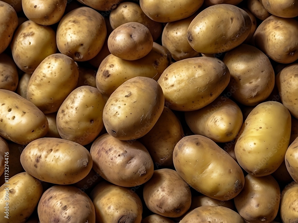 a pile of fresh potatoes a pile of fresh potatoes