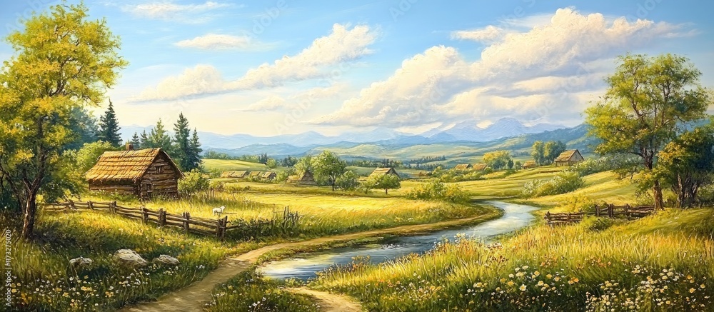 Obraz premium landscape in summer
