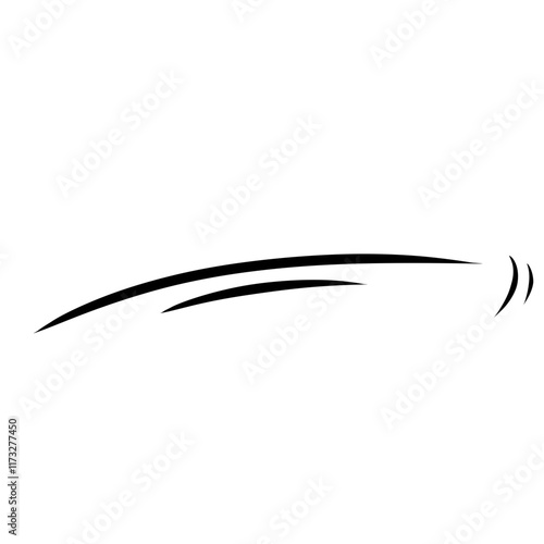 doodle wind blow  gust design isolated on white background. vector hand drawn illustration