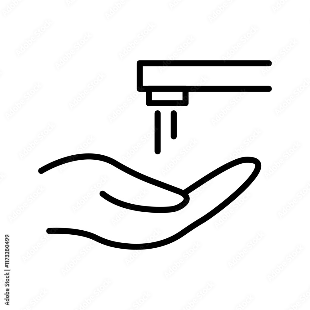 Wash Hands Vector Icon Wash Hands Vector Icon