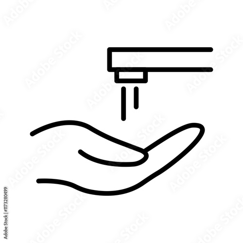 Wash Hands Vector Icon