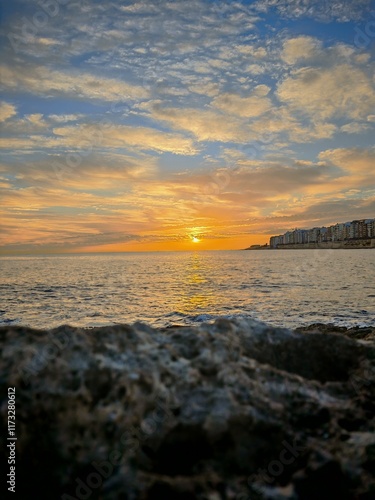 Sunrise over the sea