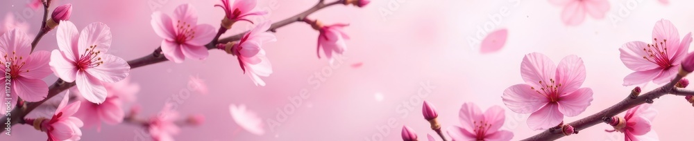 Delicate pink cherry blossom seamless pattern , floral, beauty, nature Delicate pink cherry blossom seamless pattern , floral, beauty, nature