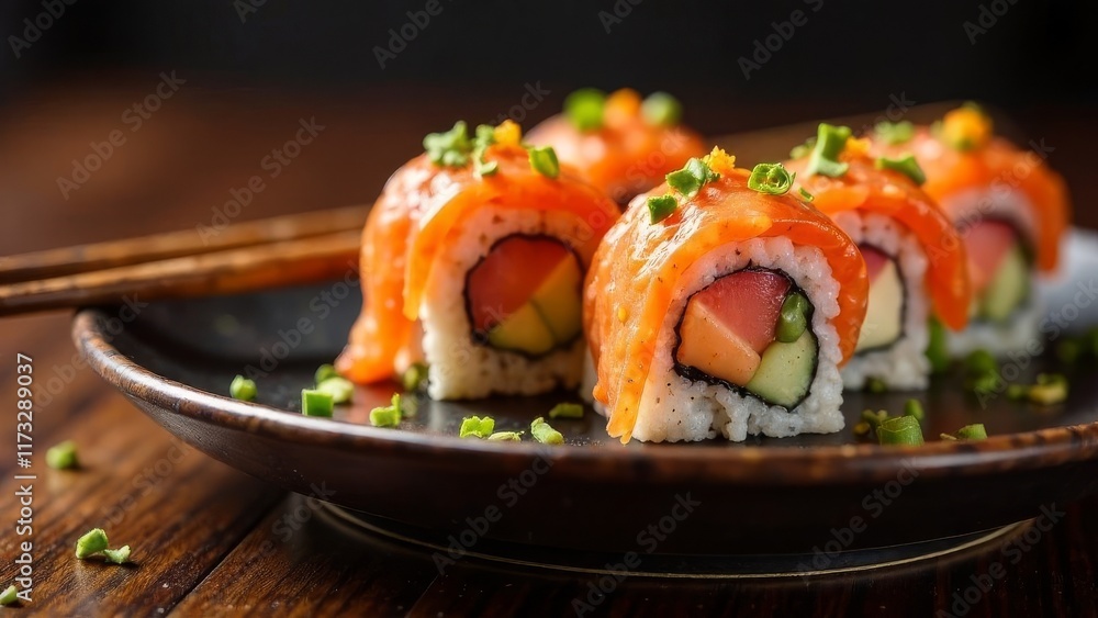Heart shaped Valentine day sushi set Heart shaped Valentine day sushi set