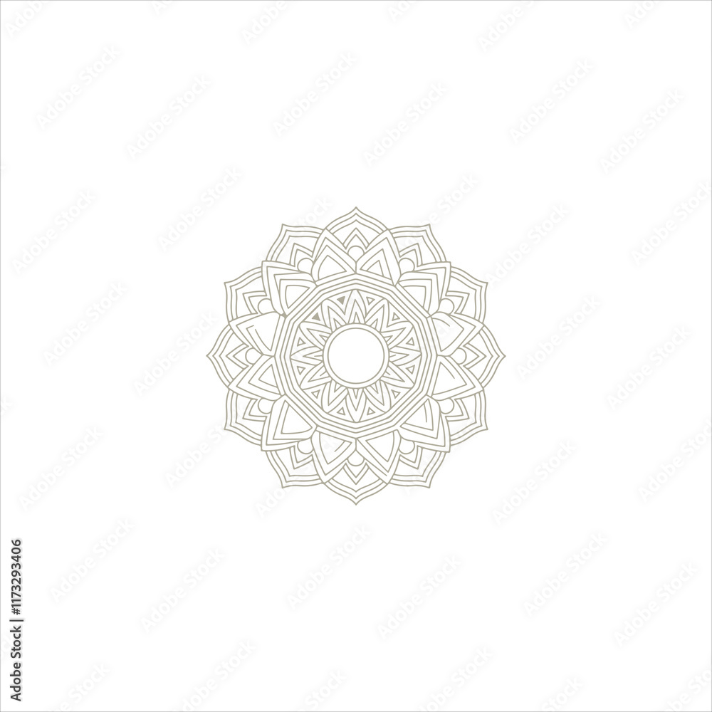 Top view of a ceramic plate showcasing a detailed floral mandala design in vibrant orange and teal colors, isolated on white background. Top view of a ceramic plate showcasing a detailed floral mandala design in vibrant orange and teal colors, isolated on white background.