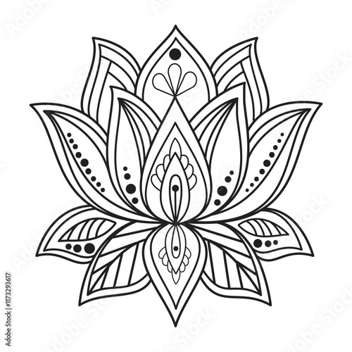 Lutas Mandala Flower Patterns to Color photo