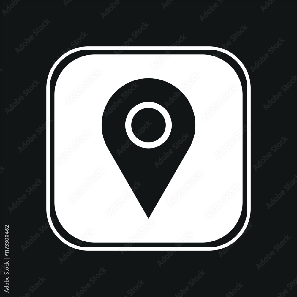 map pointer icon with vector map pointer icon with vector